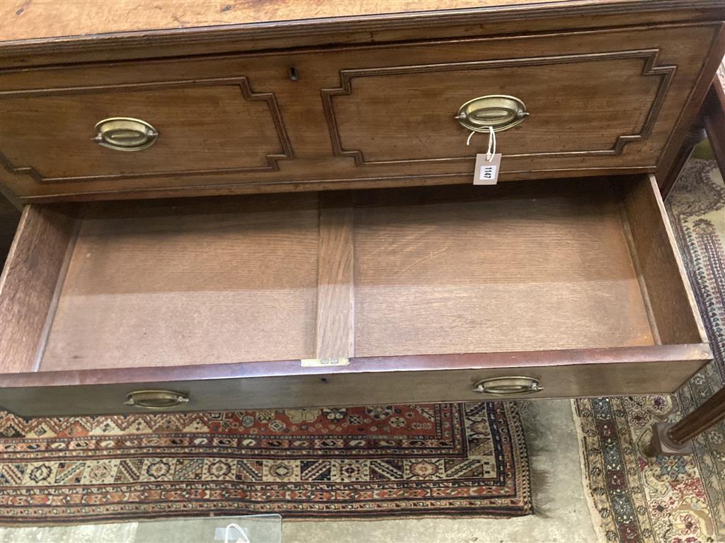 A Regency mahogany secretaire chest, width 106cm depth 55cm height 106cm
